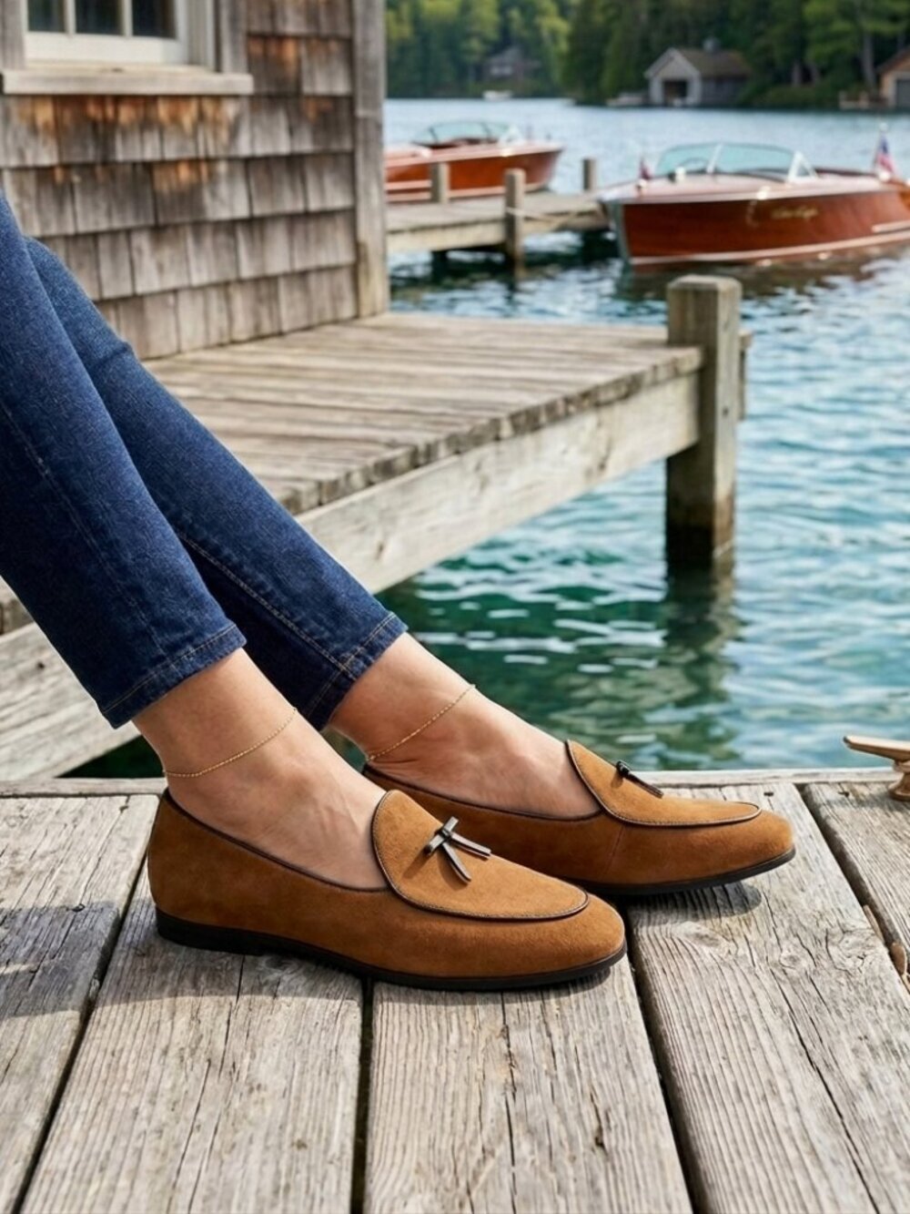 Journey West Suede Belgian Loafers